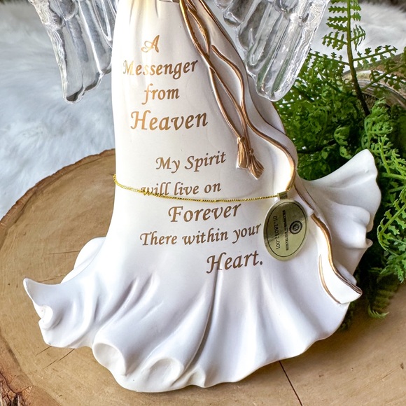 Bradford Exchange Forever With You Lighted Crystal Angel Bereavement Figurine - Picture 6 of 6